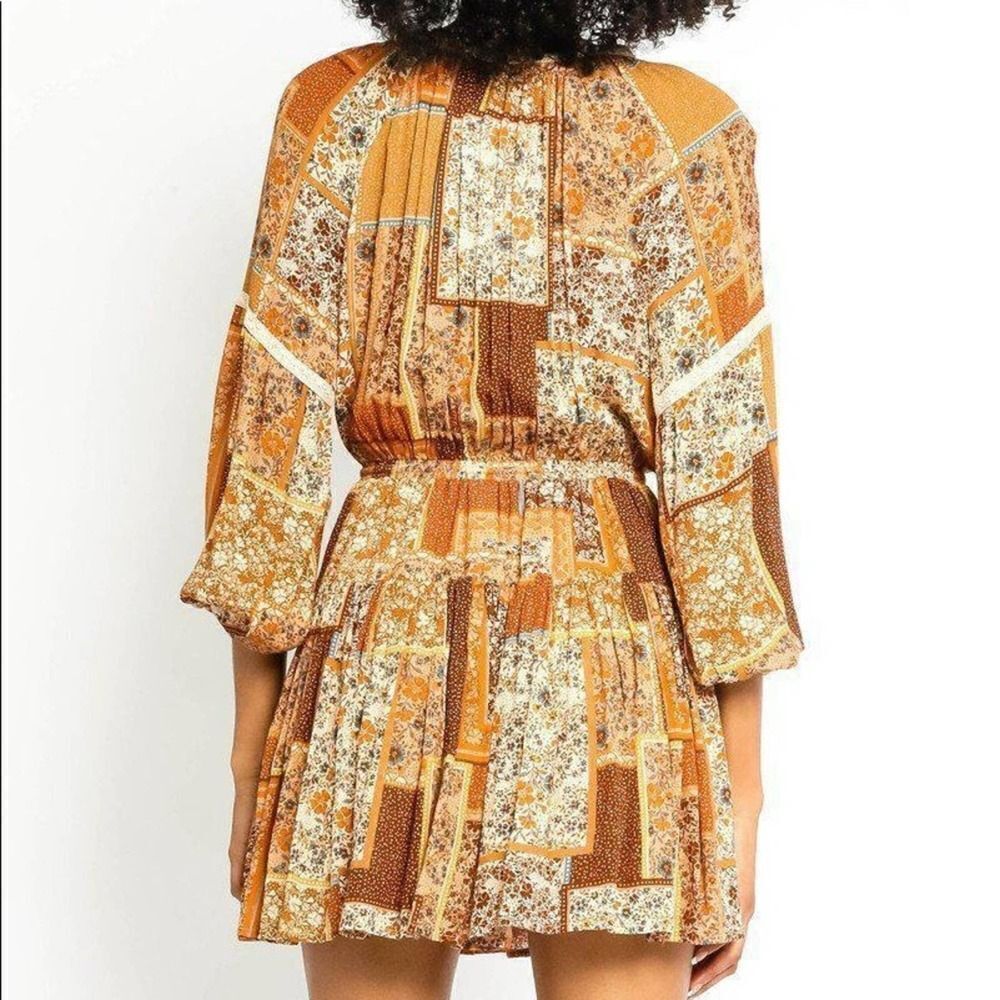 Olivaceous Bohopatchworkdress - image 5